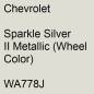 Preview: Chevrolet, Sparkle Silver II Metallic (Wheel Color), WA778J.